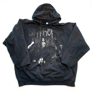 Thrashed Slipknot Hoodie Sweatshirt Large L Black